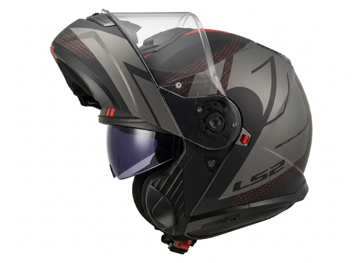 קסדה צבע שחור אפור- LS2 FF 908 STROBE II