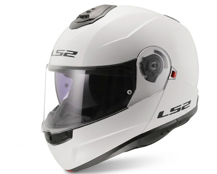 קסדה צבע לבן מבריק- LS2 FF 908 STROBE II