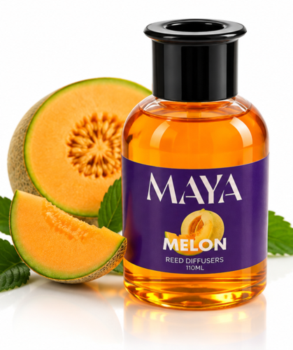מפיץ ריח יוקרתי עם מקלות MAYA בניחוח מלון MELON – ‏110 מ״ל