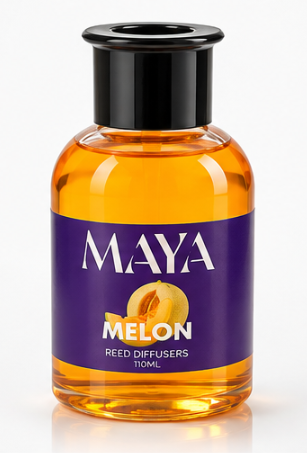מפיץ ריח יוקרתי עם מקלות MAYA בניחוח מלון MELON – ‏110 מ״ל