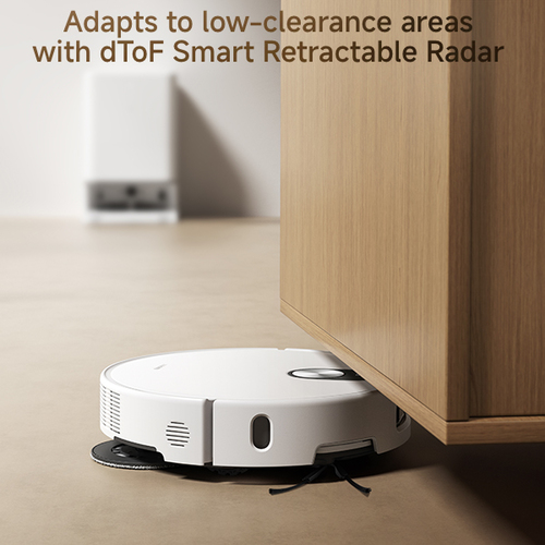  שואב אבק שוטף רובוטי שיאומי דגם Xiaomi Robot Vacuum 5 בצבע לבן 
