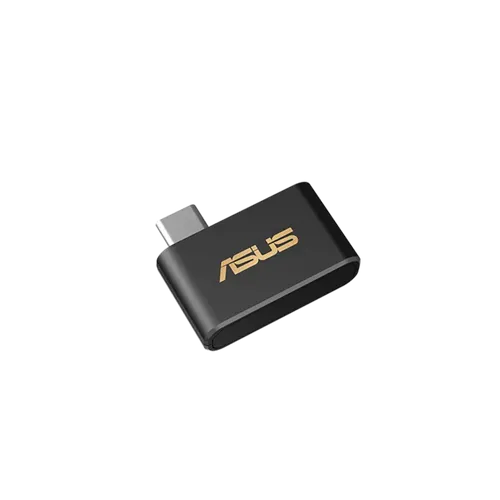 מתאם רשת אלחוטי ASUS USB-BE93 Mini בתקן Wi-Fi 7 BE6500 עם חיבור USB-C, תמיכה בתדרי 2.4GHz 5GHz ו-6GHz ועיצוב קומפקטי במשקל 7 גרם