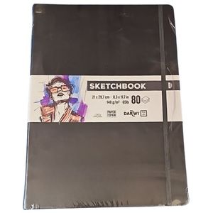 סקצ בוק דרווי 140 גר 80 דף כריכה קשה DARWI Sketchbook A4