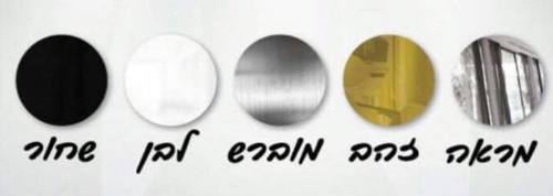 שלט שם משפחה אלומיניום לחומה חיצונית עם עיטורי שחפים