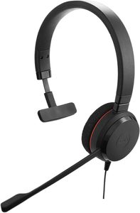  מערכת ראש מקצועית ל-VOIP Jabra Evolve 20 MS Mono EVOLVE20-MS-MONO 