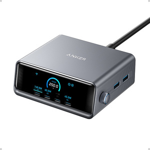 עמדת טעינה עוצמתית 6 יציאות Anker Prime Charger 250W 6 Ports GaN A2345