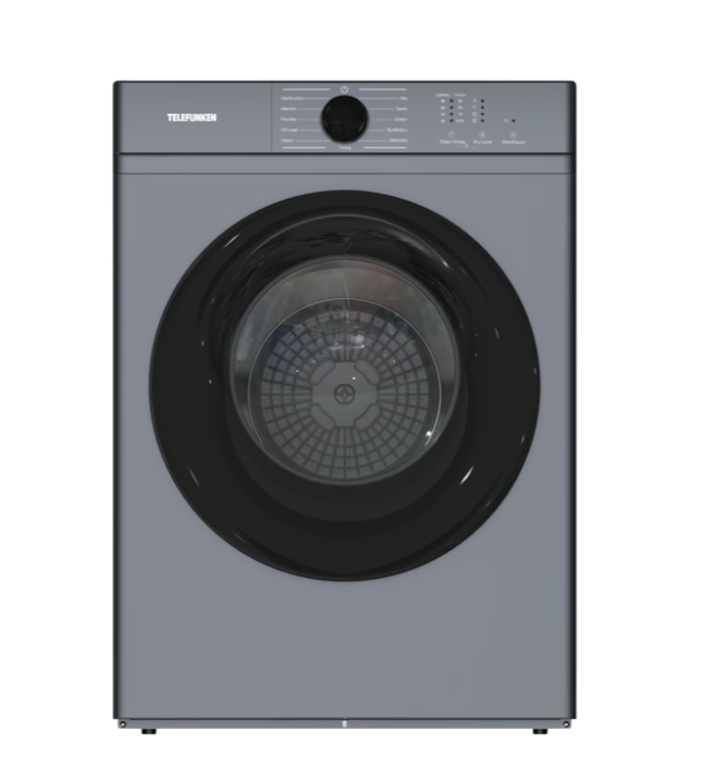 מייבש כביסה 8 ק״ג עם משאבת חום Telefunken TDD-800DS צבע נירוסטה
