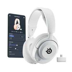  אוזניות גיימינג אלחוטיות SteelSeries ARCTIS NOVA 5  צבע לבן