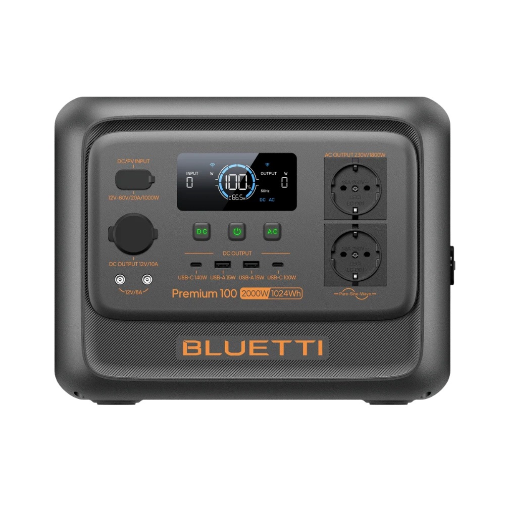 תחנת כוח ניידת הספק Bluetti Premium 100 V2 2000W / 1024Wh