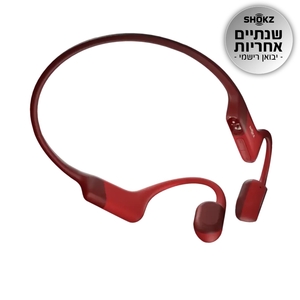 אוזניות ספורט אלחוטיות | OPENRUN SHOKZ בצבע אדום