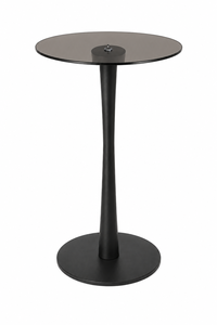 שולחן צד דגם GLASS BLACK 