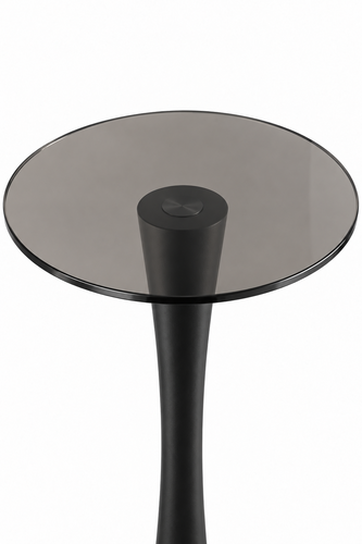 שולחן צד דגם GLASS BLACK 
