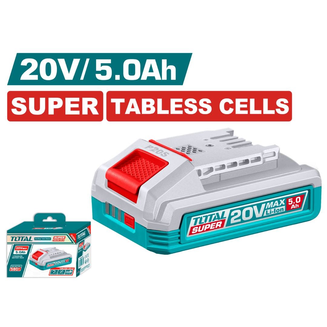 סוללת ליתיום-יון 20V 5.0Ah SUPER TOTAL