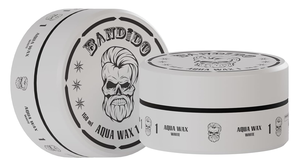 ווקס לשיער Aqua Wax No.1 White אחיזה חזקה וברק טבעי BANDIDO – ‏150 מ״ל
