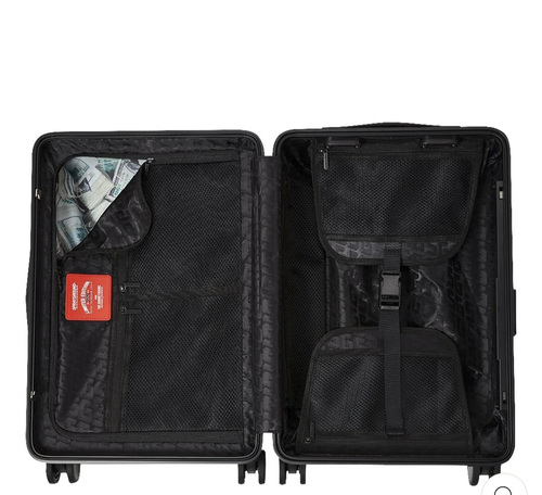  מזוודת עליה למטוס SPRAYGROUND EMBOSSED CREAM CHECK CARRY-ON 
