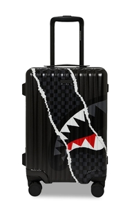  מזוודת עליה למטוס SPRAYGROUND CENTER RIP REVEALING GRAY CHECK CARRY-ON