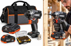 מברגת אימפקט קומפקטית 18 וולט 230 ניוטון   BrushLess  Hunter +[ סוללה 2 Ah + מטען ]100312-033
