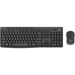 מקלדת ועכבר אלחוטיים צבע שחור Logitech MK295 Silent
