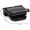 טוסטר גריל לחיצה Tefal 2000W טפאל OptiGrill GC7178G1