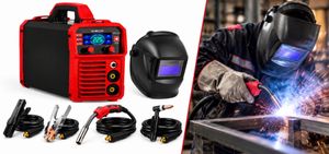 סט רתכת משולבת Co2 + מסכה סולארית אלקטרונית 225Amp SH-MIG-225A SIHIO