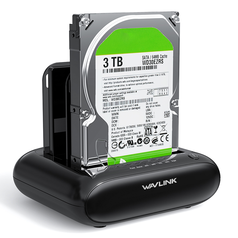 תחנת עגינה לכוננים קשיחים Wavlink WL-ST341UA – USB 3.0 / SATA I/II/III / Offline Clone