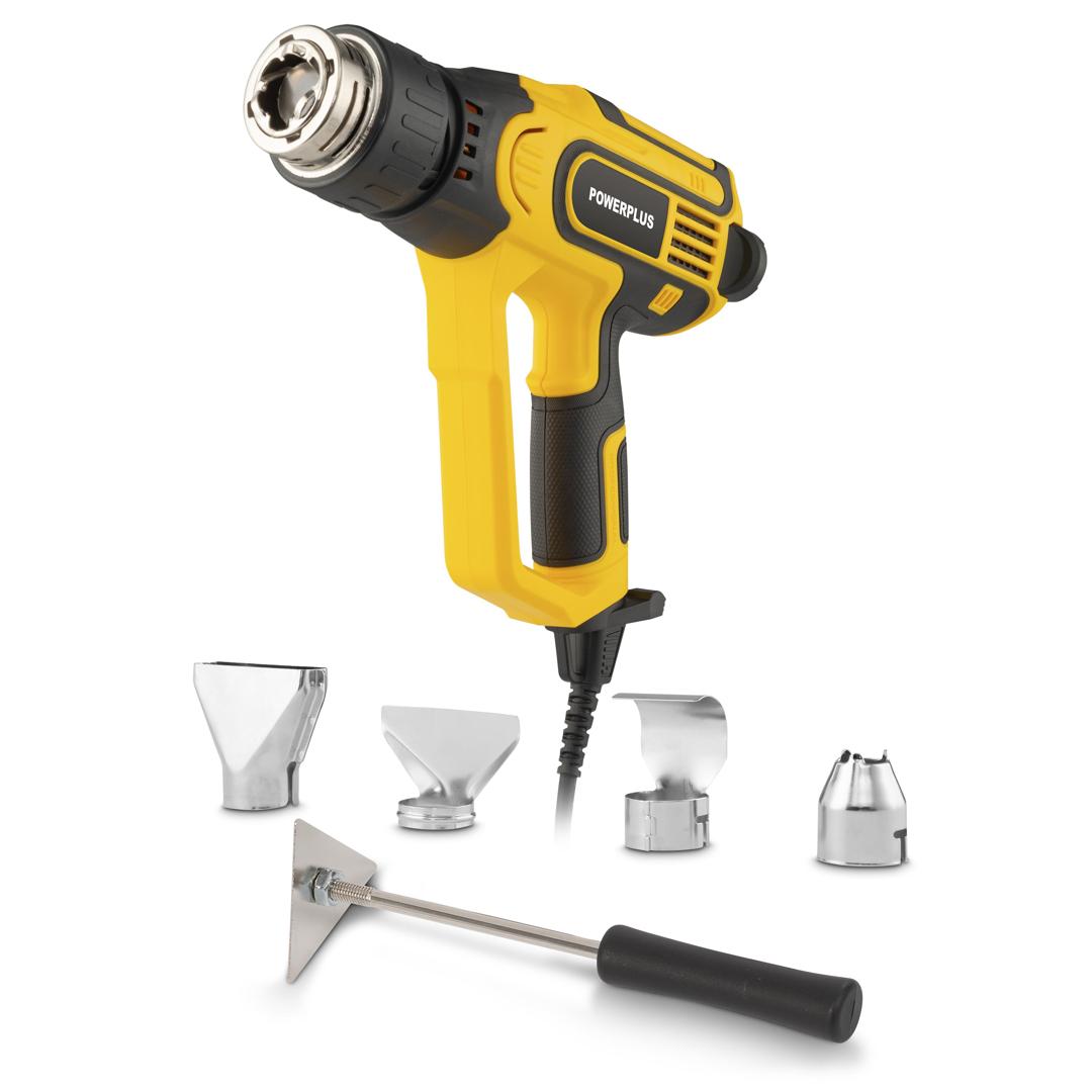אקדח חום 2300W - חמישה אביזרים, 106 POWX1026, HEAT GUN 2300W - 5 ACC.ברקוד 5400338129667