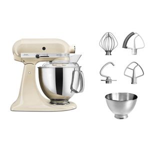 מיקסר מקצועי 2 קערות KitchenAid קיטשן אייד Artisan 5KSM175IAC שקד