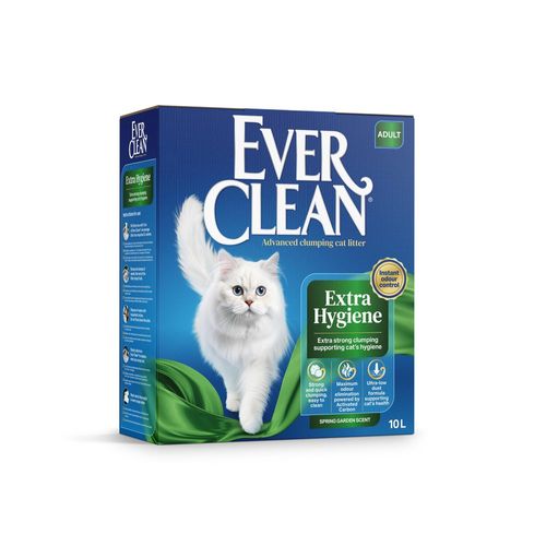 חול מתגבש לחתולים Ever Clean Extra Hygiene Spring Garden – ניחוח גינה אביבית 10 ליטר