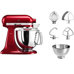 מיקסר מקצועי 2 קערות KitchenAid קיטשן אייד Artisan 5KSM175-ICA אדום תפוח