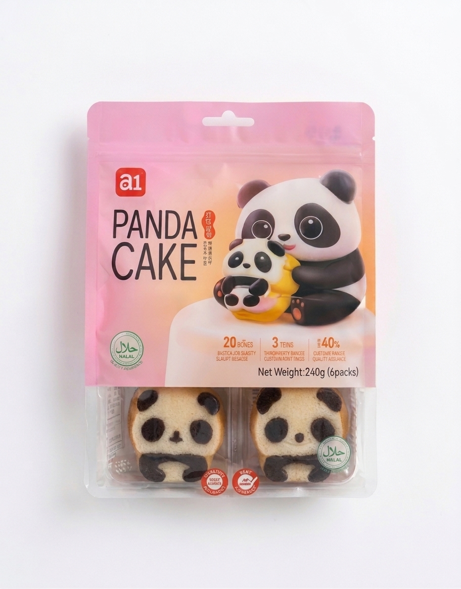 PANDA PUDDING CAKE- עוגות פודינג בצורת פנדה 240 גרם 