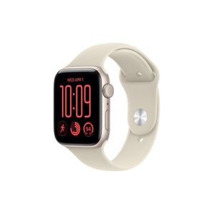 Apple Watch SE 3 GPS 44mm Starlight Aluminium Case with Sand Sport Band - S/M שעון