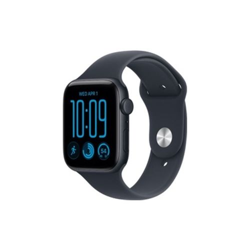 Apple Watch SE 3 GPS + Cellular 44mm Midnight Aluminium Case with Navy Blue Sport Band - M/L שעון