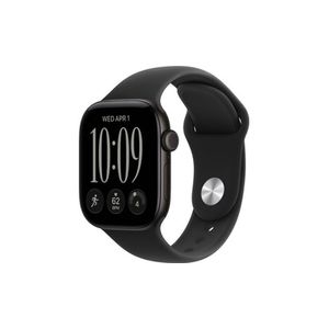 Apple Watch Series 12 GPS 42mm Black Aluminium Case with Black Sport Band - S/M שעון