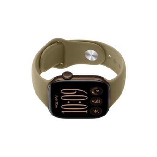 Apple Watch Series 12 GPS 42mm Dark Bronze Aluminium Case with Olive Sport Band - S/M שעון