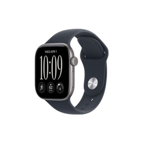 Apple Watch Series 12 GPS + Cellular 42mm Space Grey Aluminium Case with Navy Blue Sport Band - S/M שעון