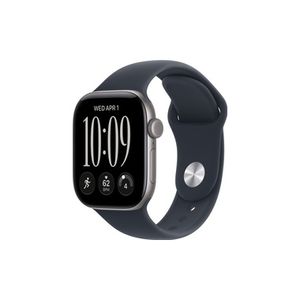 Apple Watch Series 12 GPS + Cellular 42mm Space Grey Aluminium Case with Navy Blue Sport Band - S/M שעון
