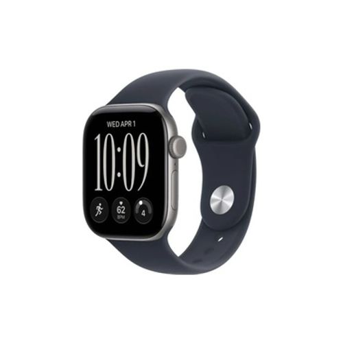 Apple Watch Series 12 GPS + Cellular 42mm Space Grey Aluminium Case with Navy Blue Sport Band - M/L שעון