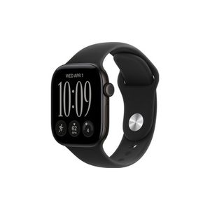 Apple Watch Series 12 GPS + Cellular 42mm Black Aluminium Case with Black Sport Band - S/M שעון