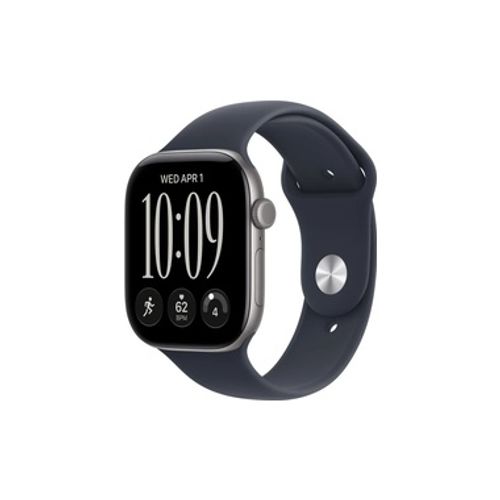 Apple Watch Series 12 GPS + Cellular 46mm Space Grey Aluminium Case with Navy Blue Sport Band - S/M שעון