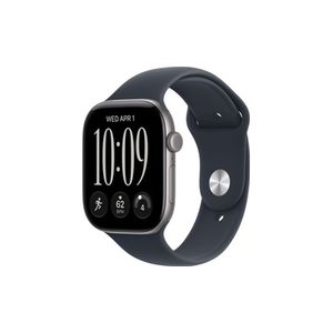 Apple Watch Series 12 GPS + Cellular 46mm Space Grey Aluminium Case with Navy Blue Sport Band - M/L שעון