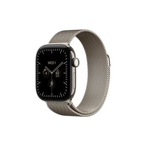 Apple Watch Series 12 GPS + Cellular 42mm Natural Titanium Case with Natural Milanese Loop שעון