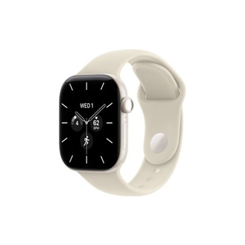 Apple Watch Series 12 GPS + Cellular 42mm Pearl White Ceramic Case with Sand Sport Band - M/L שעון