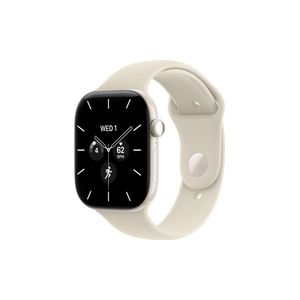 Apple Watch Series 12 GPS + Cellular 46mm Pearl White Ceramic Case with Sand Sport Band - S/M שעון