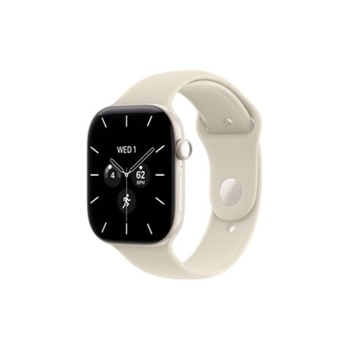 Apple Watch Series 12 GPS + Cellular 46mm Pearl White Ceramic Case with Sand Sport Band - M/L שעון