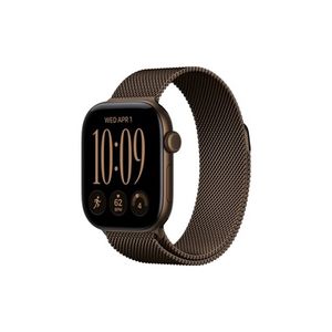 Apple Watch Series 12 GPS + Cellular 42mm Dark Bronze Aluminium Case with Dark Bronze Milanese Loop שעון