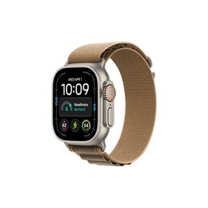 Apple Watch Ultra 4 GPS + Cellular 49mm Natural Titanium Case with Desert Alpine Loop - L שעון