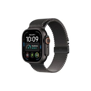 Apple Watch Ultra 4 GPS + Cellular 49mm Black Titanium Case with Black Titanium Milanese Loop - M שעון