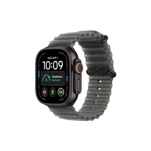 Apple Watch Ultra 4 GPS + Cellular 49mm Black Titanium Case with Translucent Black Ocean Band שעון