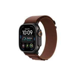 Apple Watch Ultra 4 GPS + Cellular 49mm Black Titanium Case with Burgundy Alpine Loop - S שעון