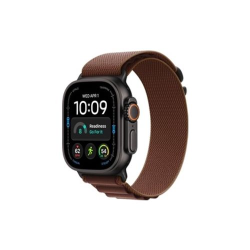 Apple Watch Ultra 4 GPS + Cellular 49mm Black Titanium Case with Burgundy Alpine Loop - M שעון